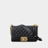 BOY CHANEL SMALL HANDBAG Grainy surface