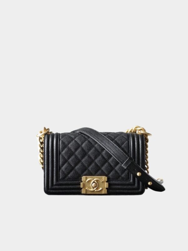 BOY CHANEL SMALL HANDBAG Grainy surface
