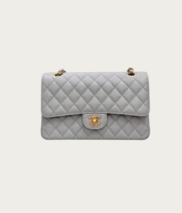 Chanel CF Classic 11.12 Handbag Grained Calfskin Gold buckle