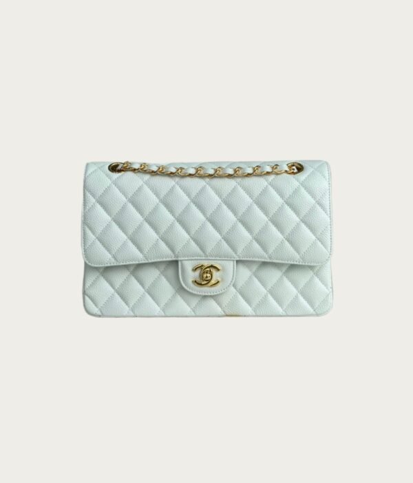 Chanel CF Classic 11.12 Handbag Grained Calfskin Gold buckle