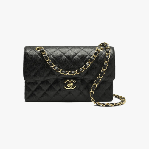 Chanel CF Classic 11.12 Handbag Grained Calfskin Gold buckle