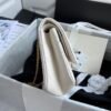 CHANEL 2.55 HANDBAG MEDIUM QUILTED CALFSKIN WHITE