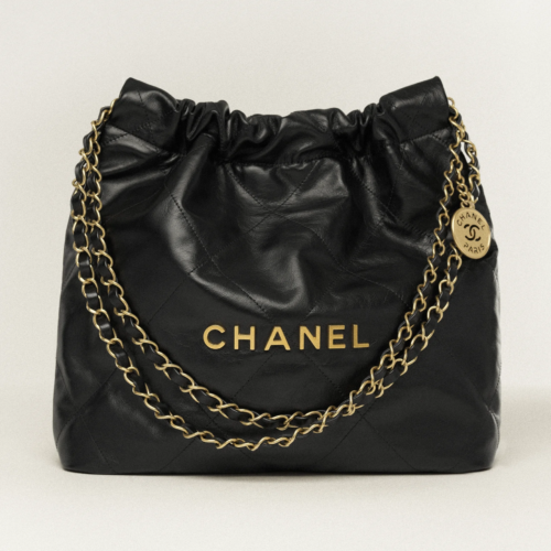 CHANEL 22 SMALL HANDBAG Gold buckle