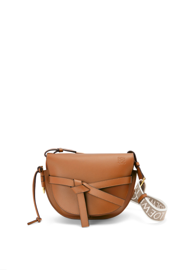 LOEWE Small Gate Dual bag in soft calfskin and jacquard