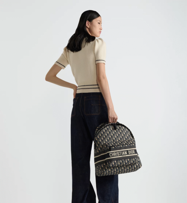 Dior Travel Backpack in Blue Oblique