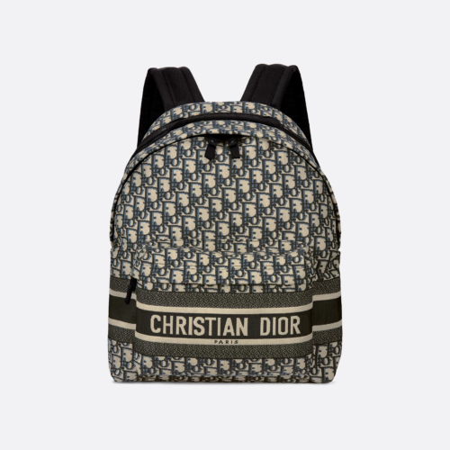 Dior Travel Backpack in Blue Oblique