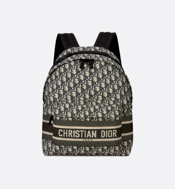 Dior Travel Backpack in Blue Oblique