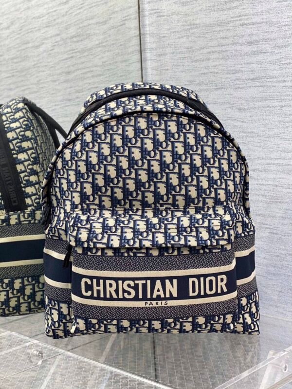 Dior Travel Backpack in Blue Oblique
