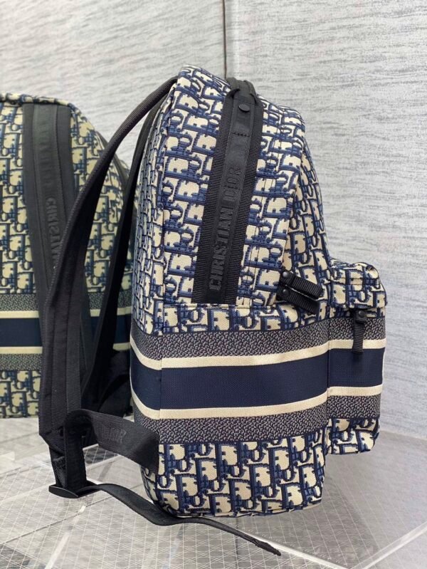 Dior Travel Backpack in Blue Oblique