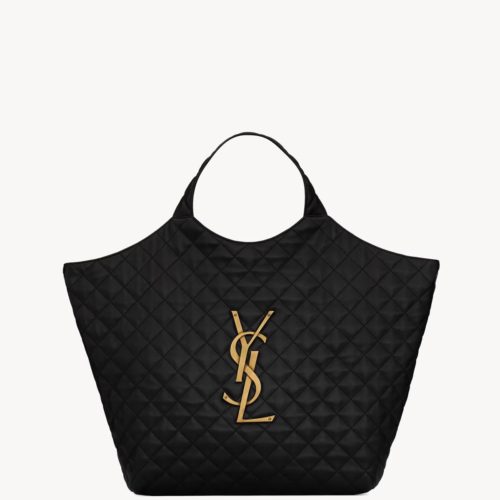 YSL ICARE MAXI SHOPPING BAG IN QUILTED LAMBSKIN