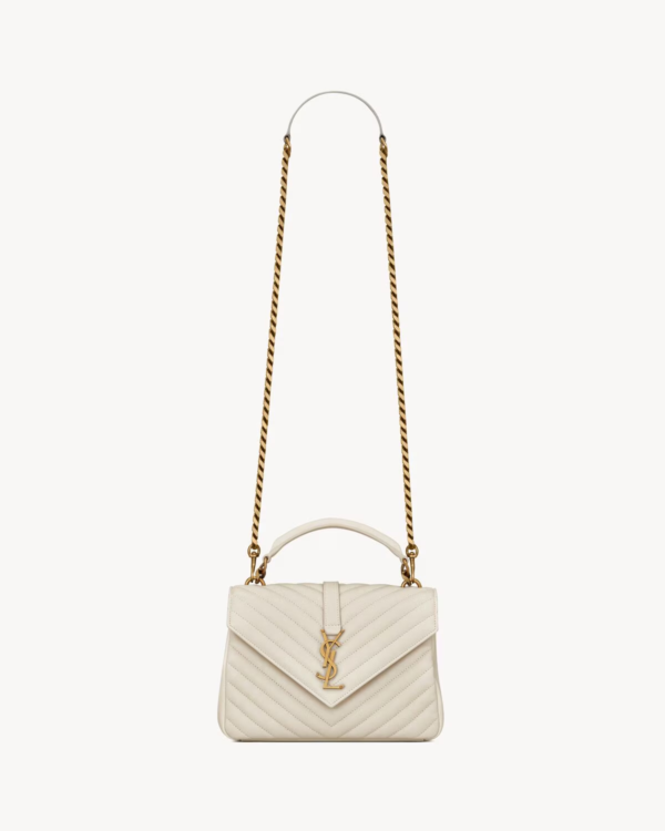 YSL COLLÈGE MEDIUM IN QUILTED LEATHER
