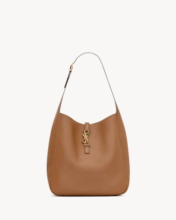 YSL LE 5 À 7 SUPPLE LARGE IN GRAINED LEATHER