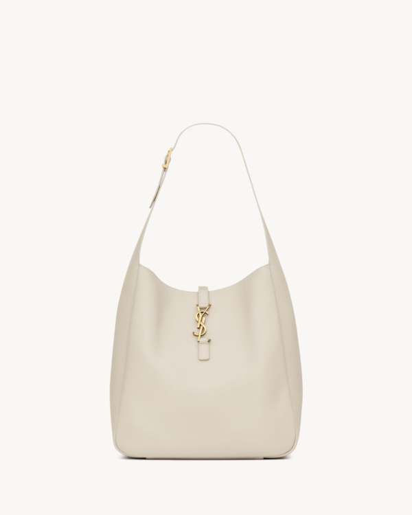 YSL LE 5 À 7 SUPPLE LARGE IN GRAINED LEATHER