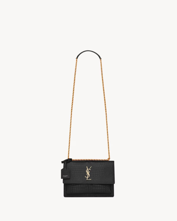 YSL SUNSET chain accordion bag