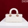 Dior Small Lady D-Joy Bag White