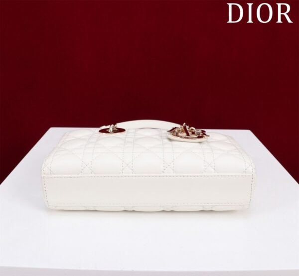 Dior Small Lady D-Joy Bag White