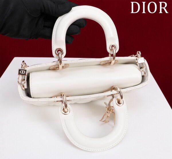 Dior Small Lady D-Joy Bag White