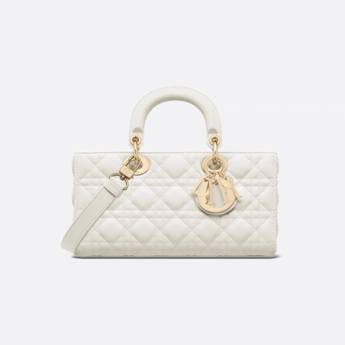 Dior Medium Lady D-Joy Bag White