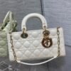 Dior Medium Lady D-Joy Bag White