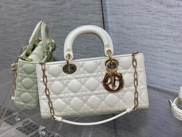 Dior Medium Lady D-Joy Bag White