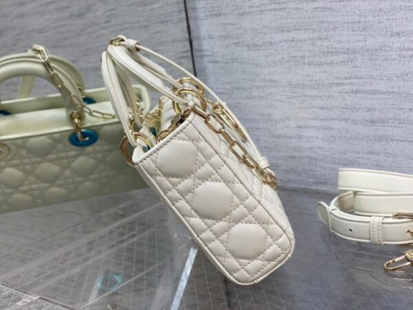 Dior Medium Lady D-Joy Bag White
