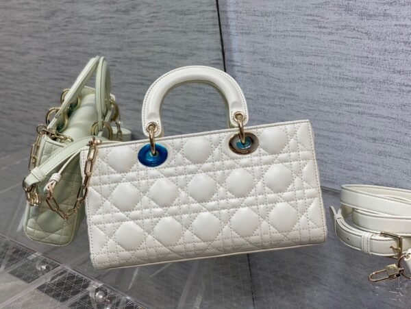 Dior Medium Lady D-Joy Bag White
