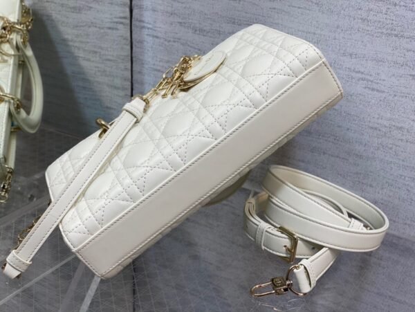 Dior Medium Lady D-Joy Bag White