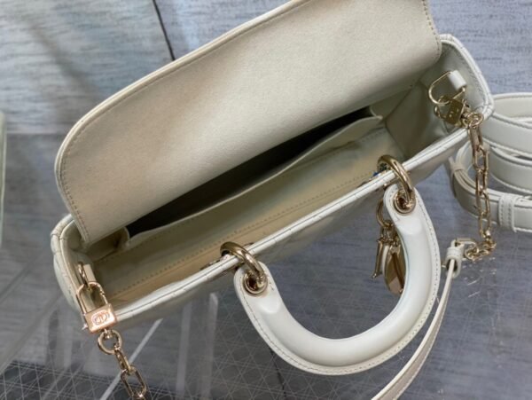 Dior Medium Lady D-Joy Bag White