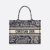 Medium Dior Tote Bag Jouy print embroidery