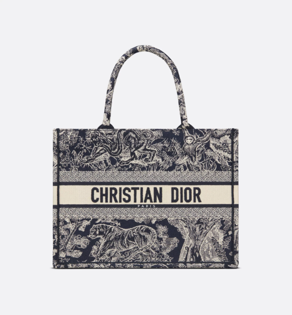 Medium Dior Tote Bag Jouy print embroidery