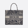 Large Dior Tote Bag Jouy print embroidery