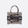 Small Dior Book Tote Bag Floral Butterfly Pattern