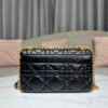 Dior Medium Caro Bag Smooth cowhide Gold buckle