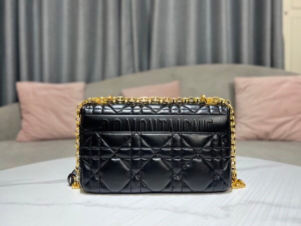 Dior Medium Caro Bag Smooth cowhide Gold buckle
