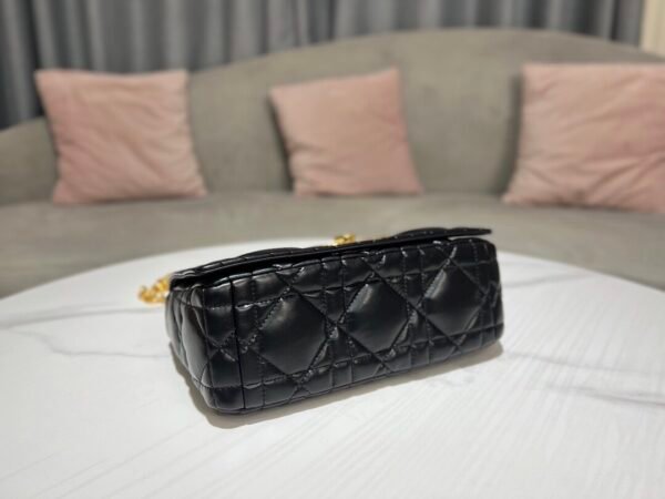 Dior Medium Caro Bag Smooth cowhide Gold buckle