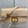 DIOR 30 Montaigne East-West Bag with Chain Apricot color