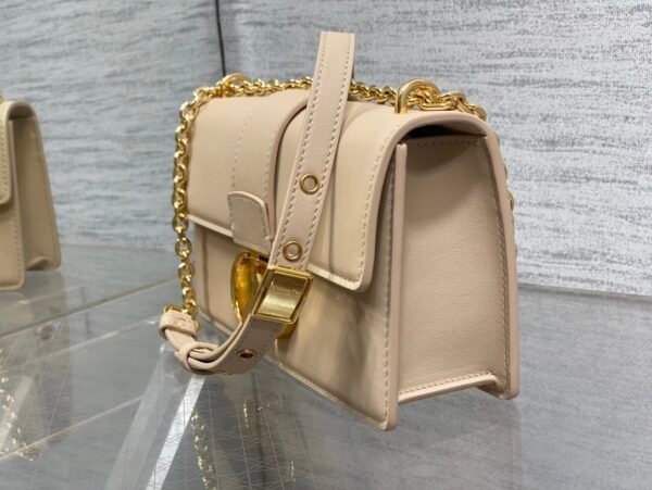 DIOR 30 Montaigne East-West Bag with Chain Apricot color