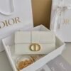 DIOR 30 Montaigne East-West Bag with Chain white