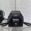Dior Small Caro Backpack Macrocannage Lambskin