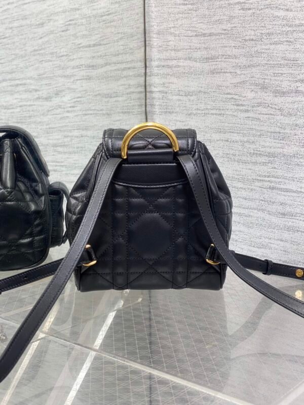 Dior Small Caro Backpack Macrocannage Lambskin