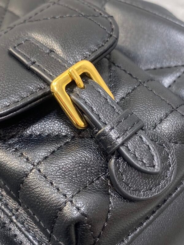Dior Small Caro Backpack Macrocannage Lambskin