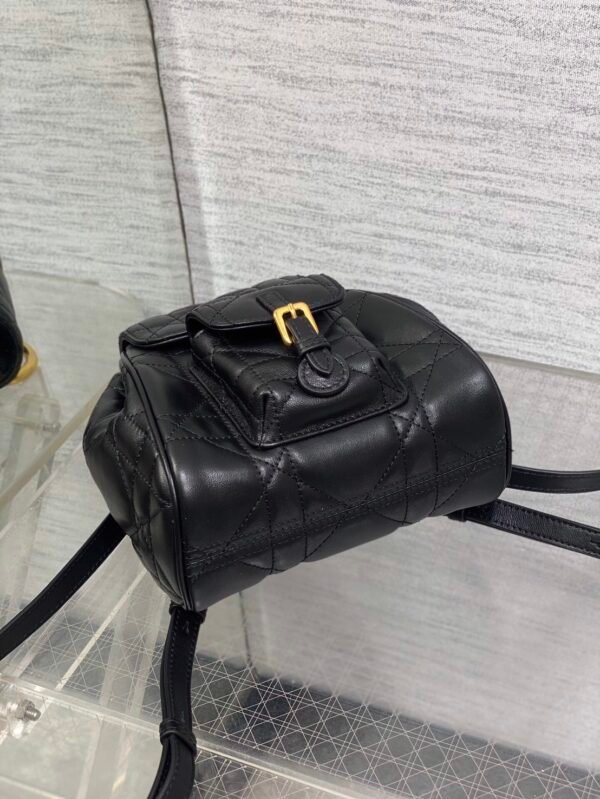 Dior Small Caro Backpack Macrocannage Lambskin