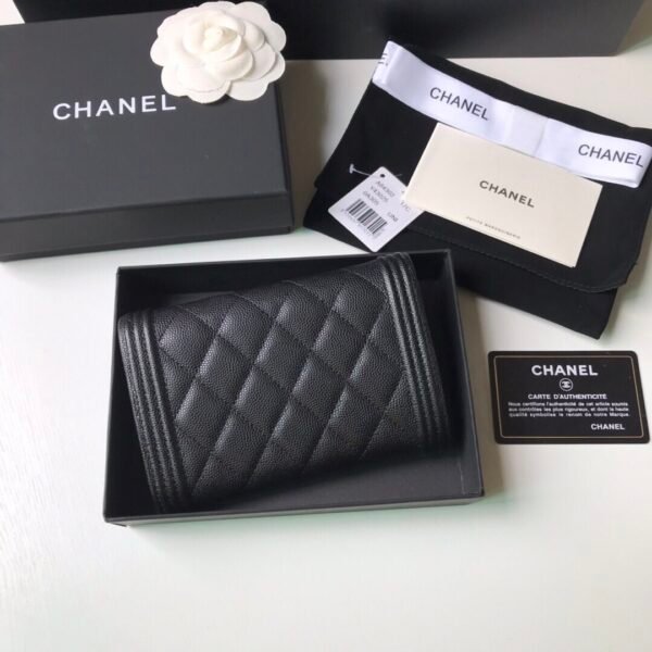 CHANEL leboy medium trifold wallet