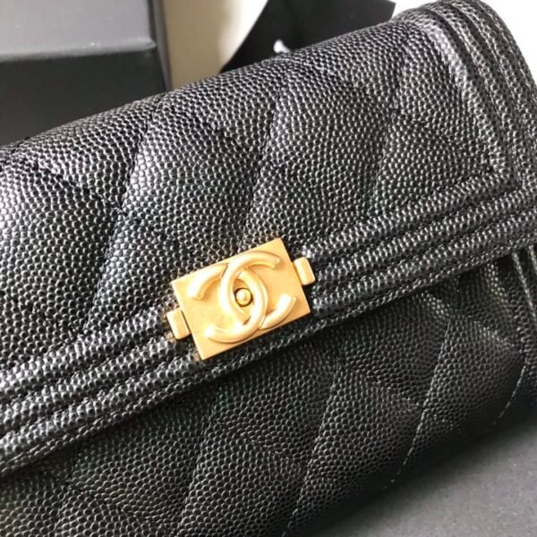 CHANEL leboy medium trifold wallet