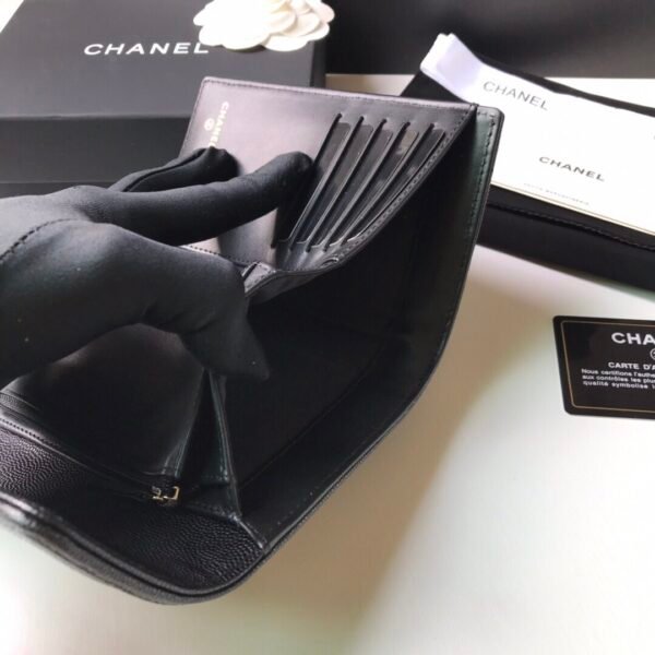 CHANEL leboy medium trifold wallet