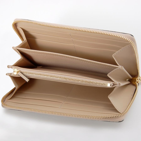 GUCCI Gucci Long Wallet Beige 774331 Horsebit Print Zip Wallet