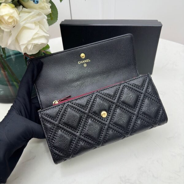New Chanel long trifold wallet