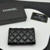 Chanel Classic Card Holder/Wallet  Lambskin Black