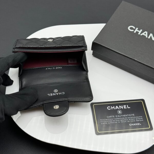 Chanel Classic Card Holder/Wallet  Lambskin Black