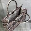 Dior Book Medium Tote Bag Heliotrope Embroidery
